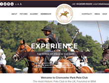 Tablet Screenshot of cirencesterpolo.co.uk